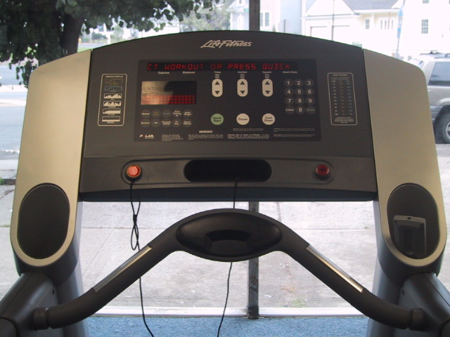 treadmill console